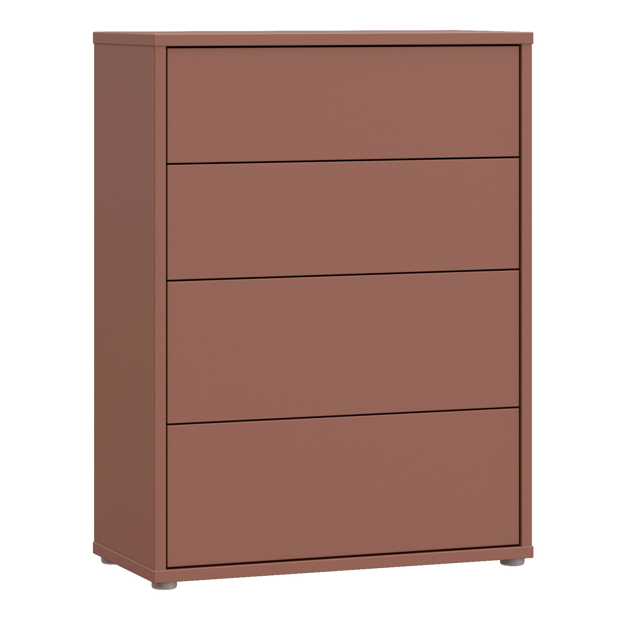 AVELINE Brown Chest of Drawers - Medium-sized, 4 Drawers - Rosalind Collection