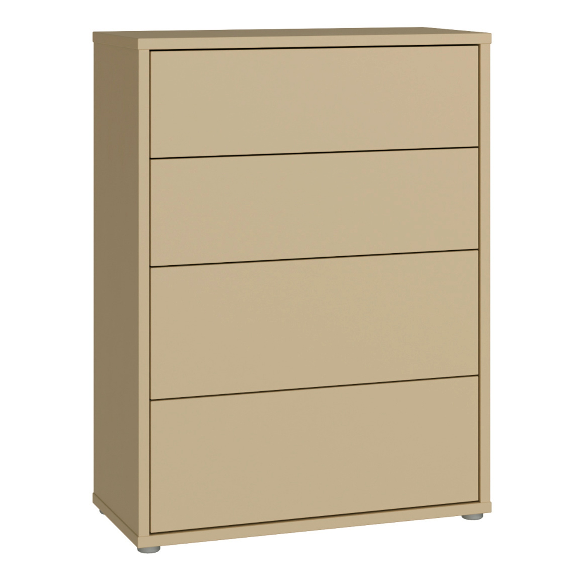 AVELINE Yellow Chest of Drawers - Medium-sized, 4 Drawers - Rosalind Collection