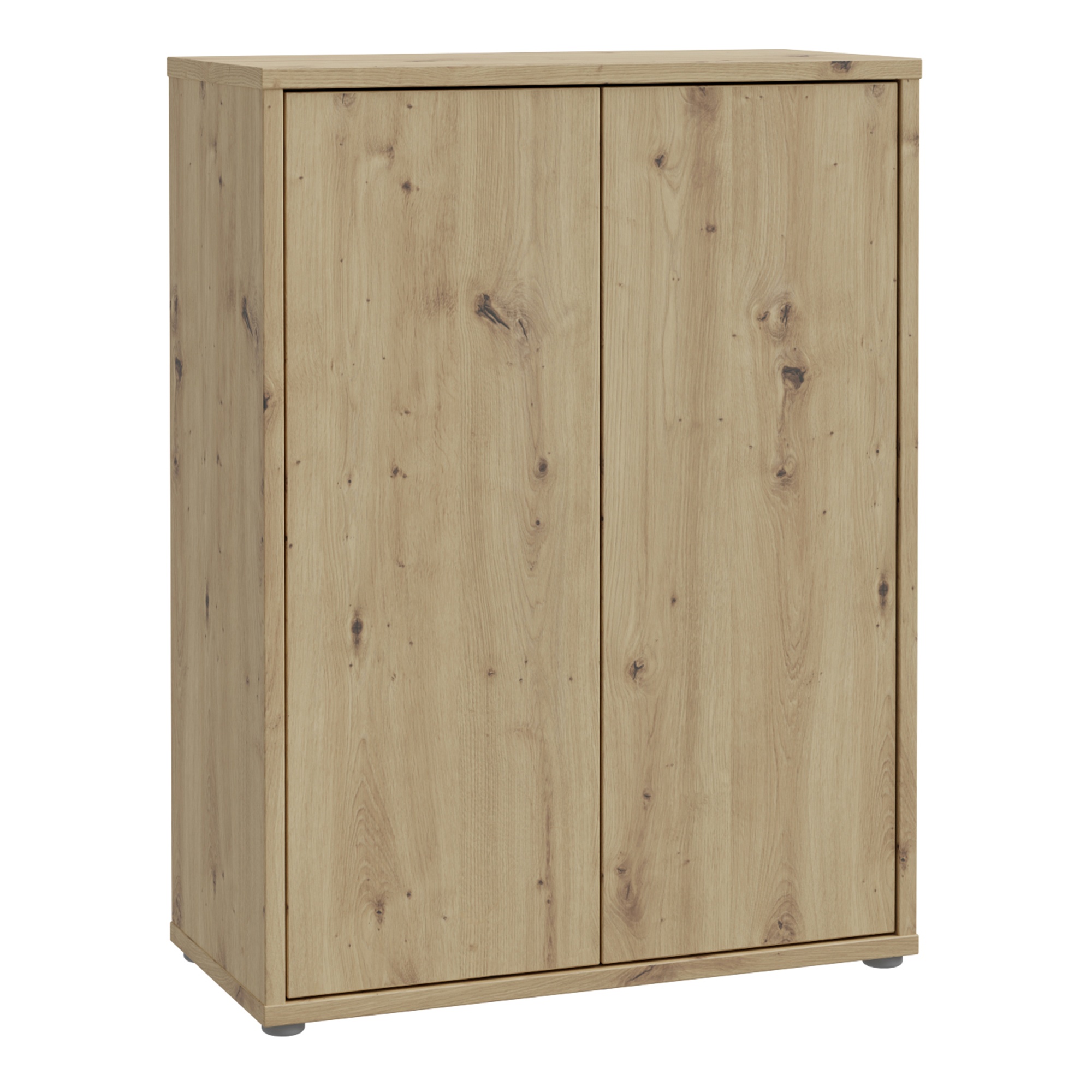 AVELINE Shoe Cabinet with 2 Push to Open Doors - Artisan Oak