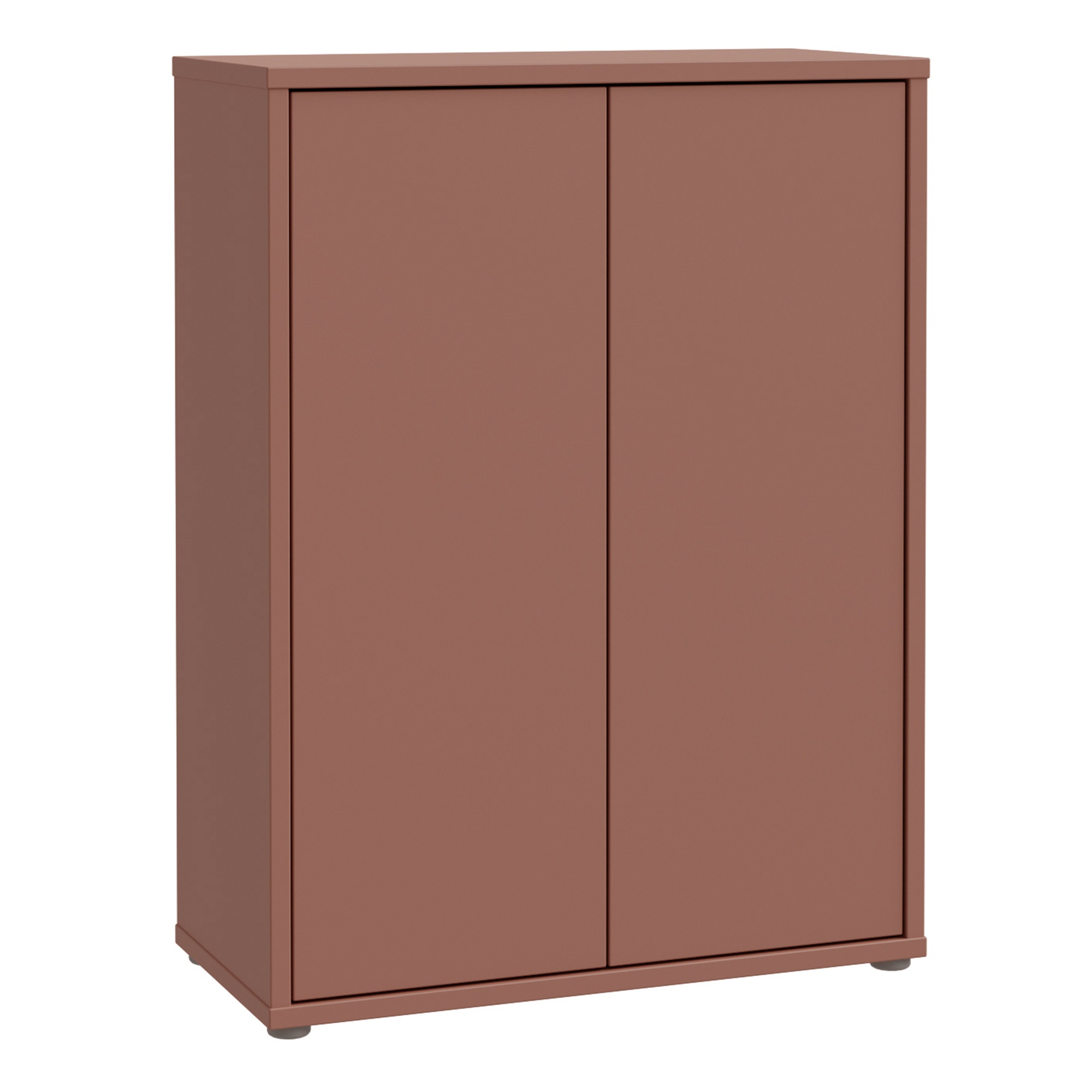 AVELINE Shoe Cabinet with 2 Push to Open Doors - Terracotta - Rosalind Collection