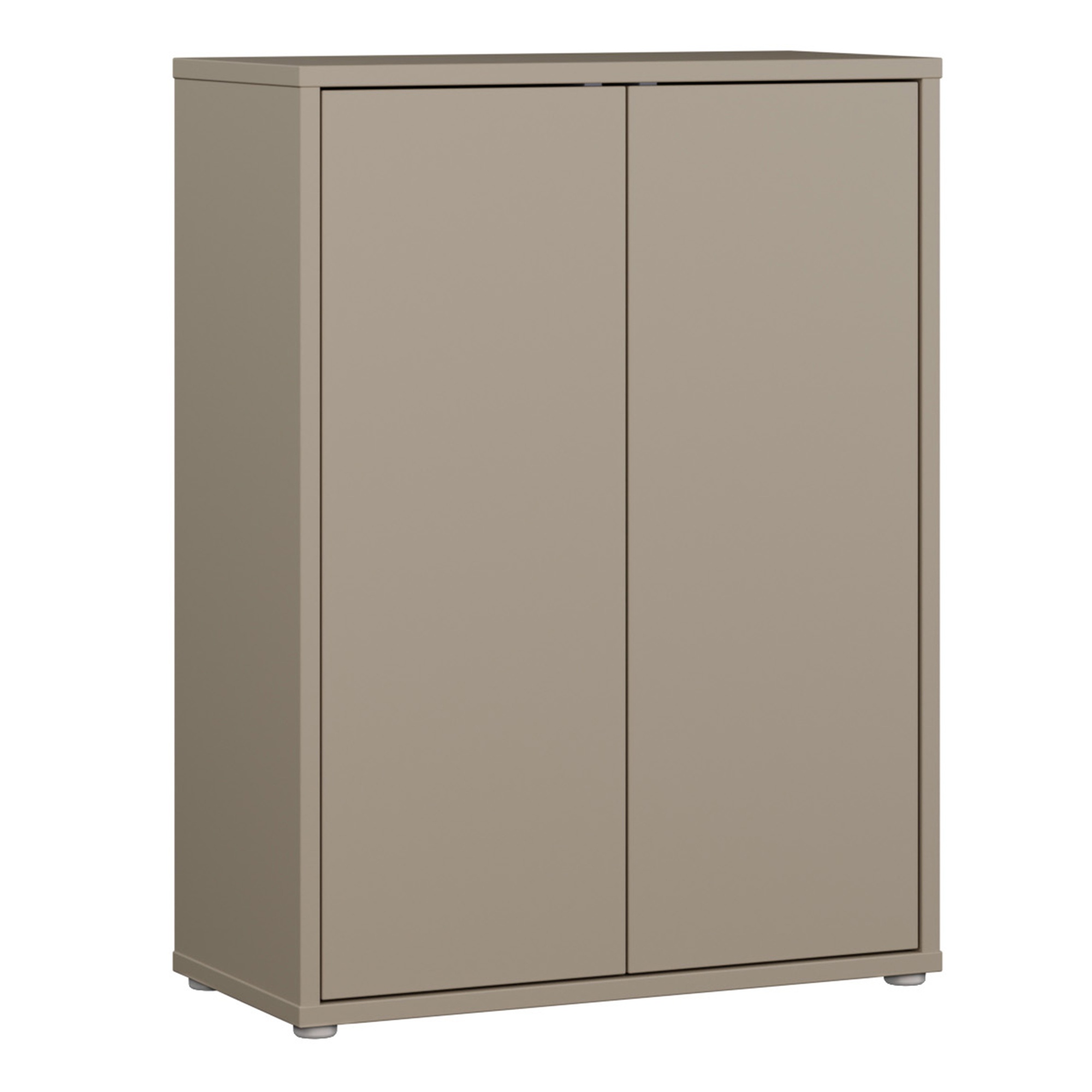 AVELINE Shoe Cabinet with 2 Push to Open Doors - Taupe - Rosalind Collection