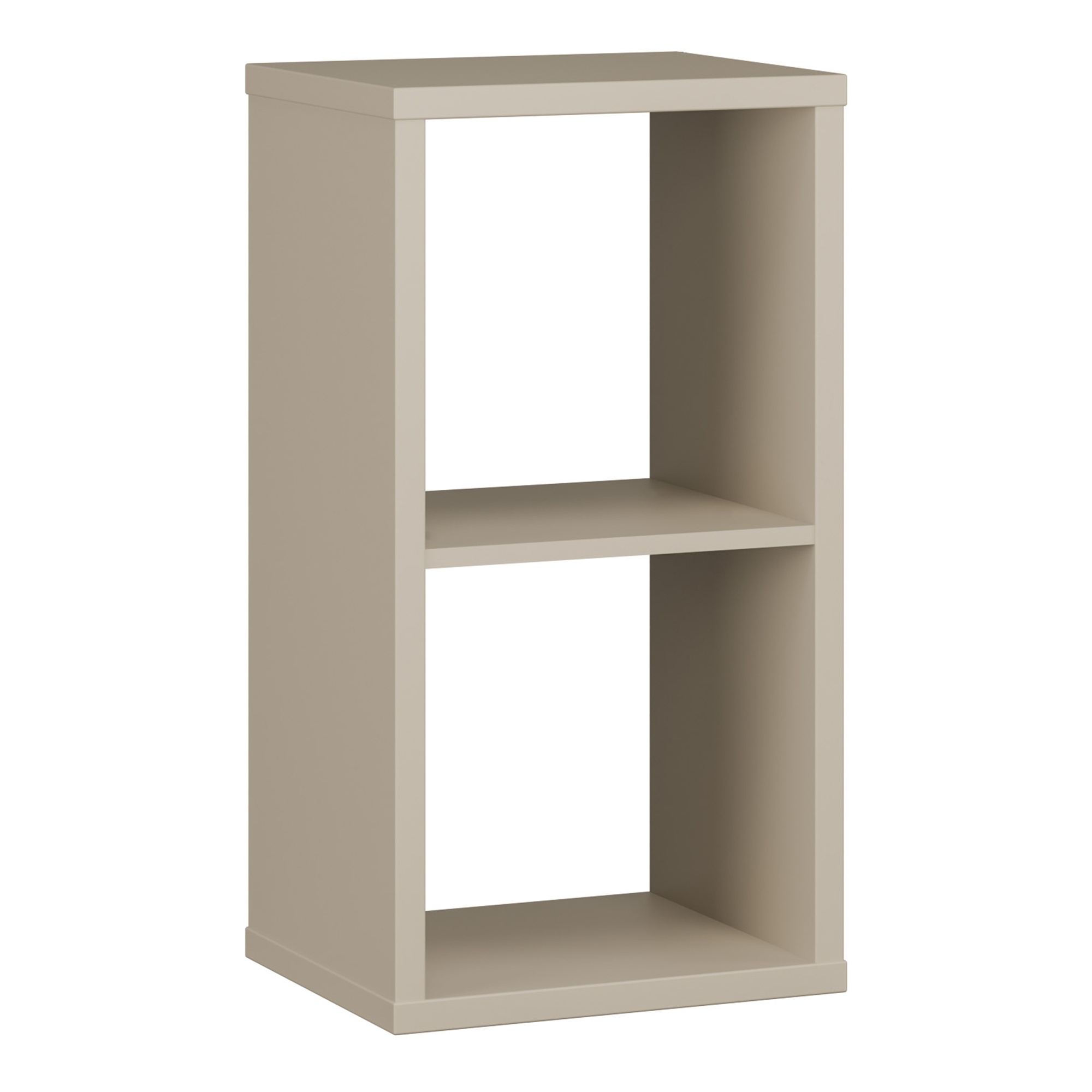 LORYTH 1 Shelf Bedside Table Storage Unit - Taupe - Rosalind Collection