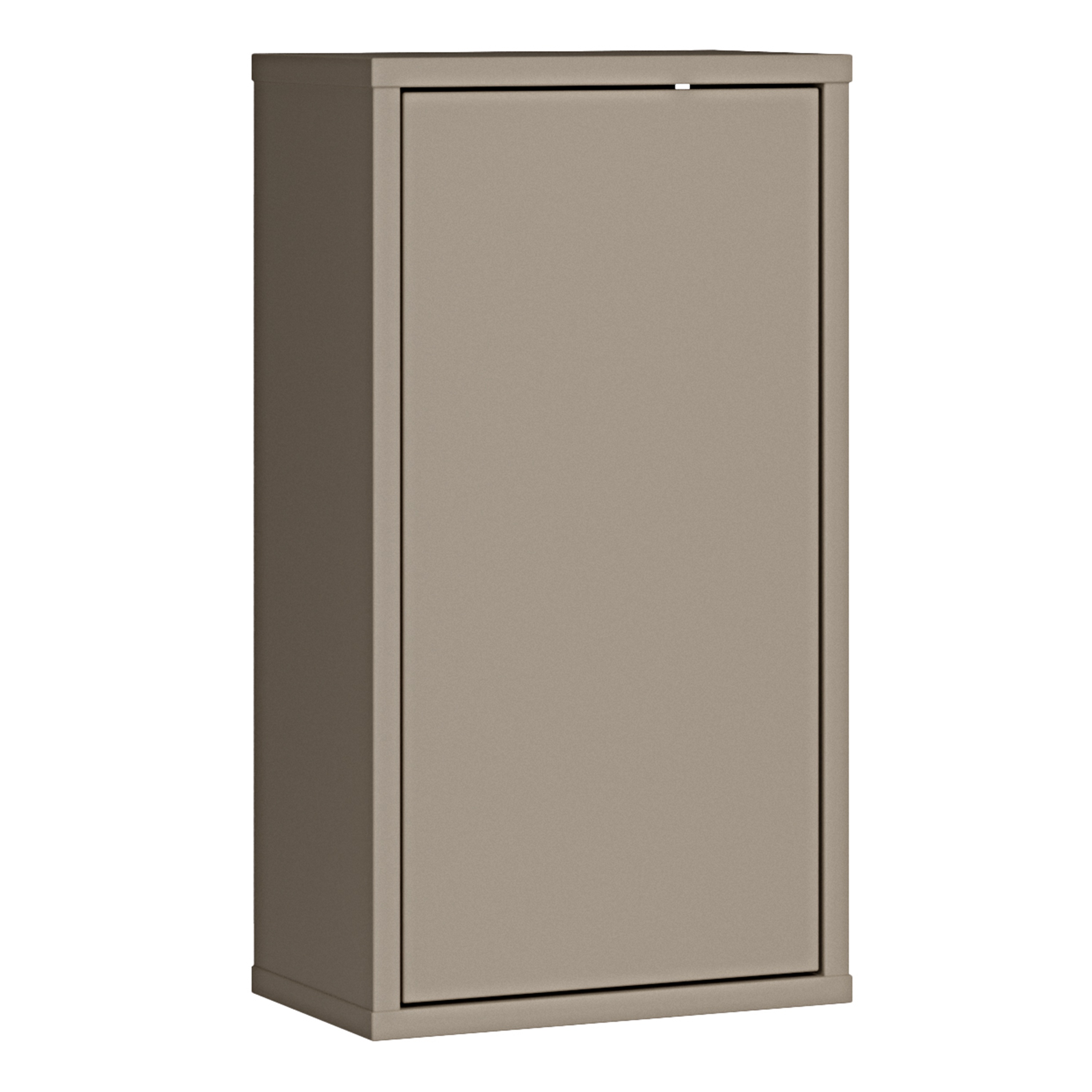 AVELINE Hanging Bathroom Storage Cabinet with 1 Push to Open Door - Taupe - Rosalind Collection