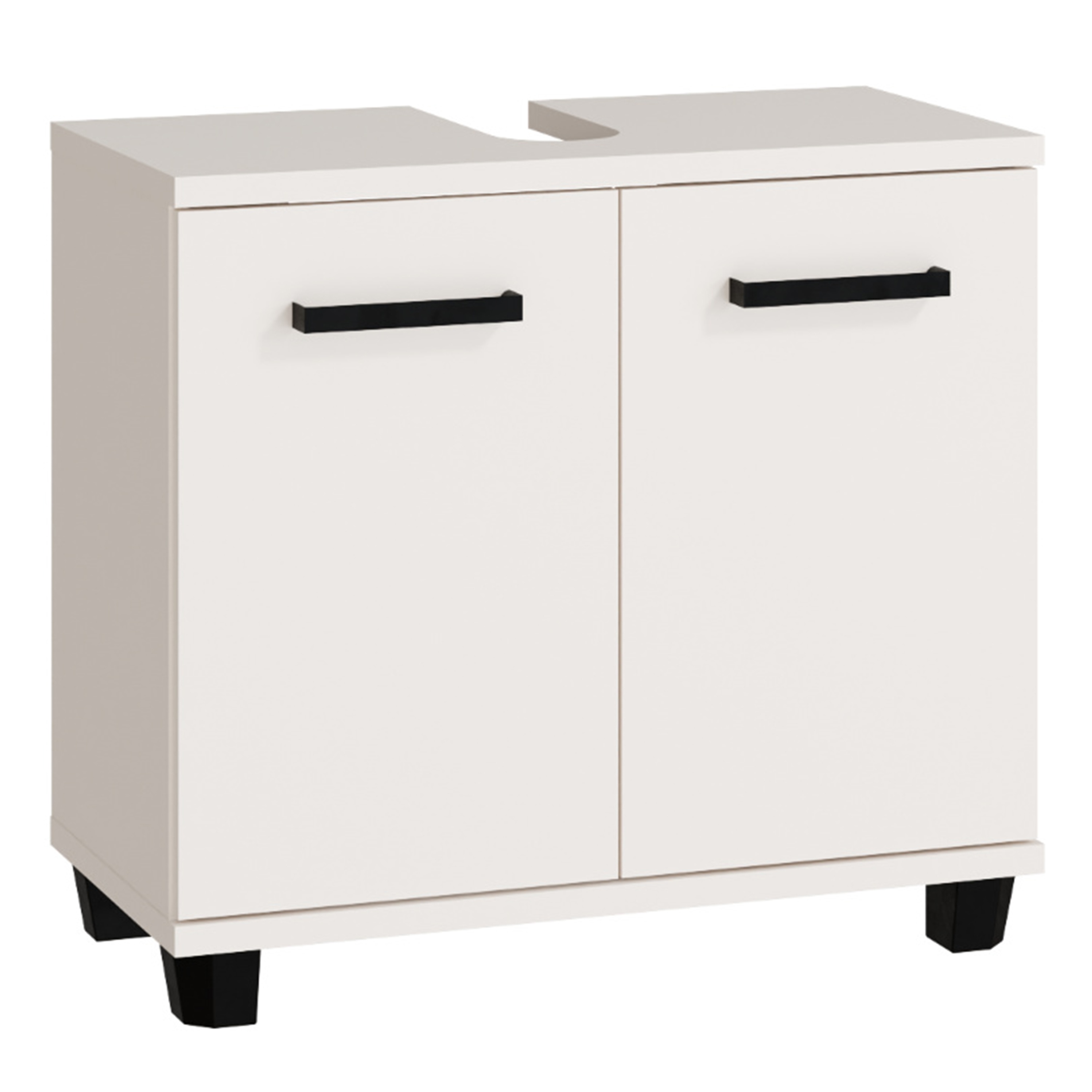 VERDON Under Sink Bathroom Vanity Unit with 2 Doors - Sand - Rosalind Collection