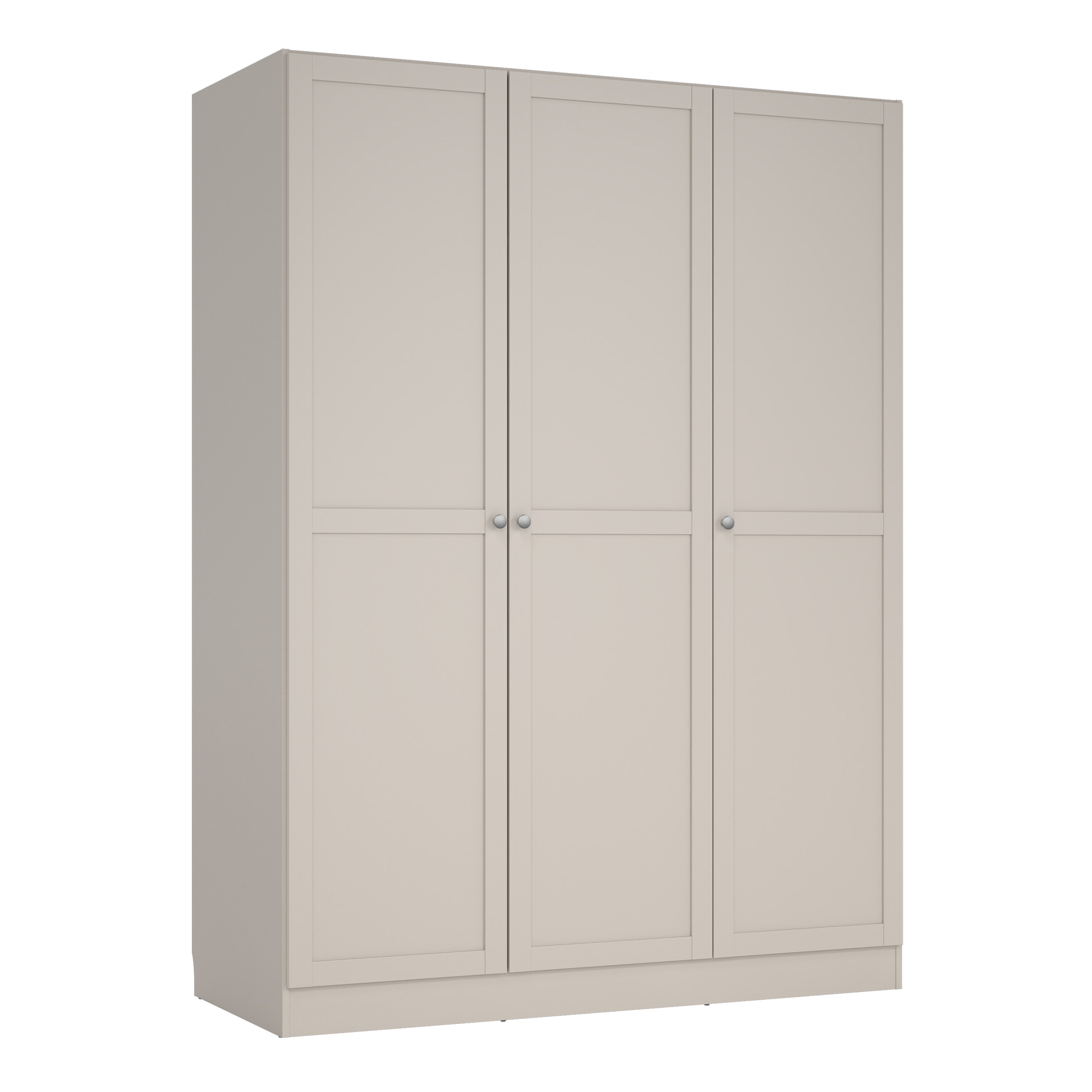 MANFRED 3 Door Wardrobe Beige - 147cm - Rosalind Collection