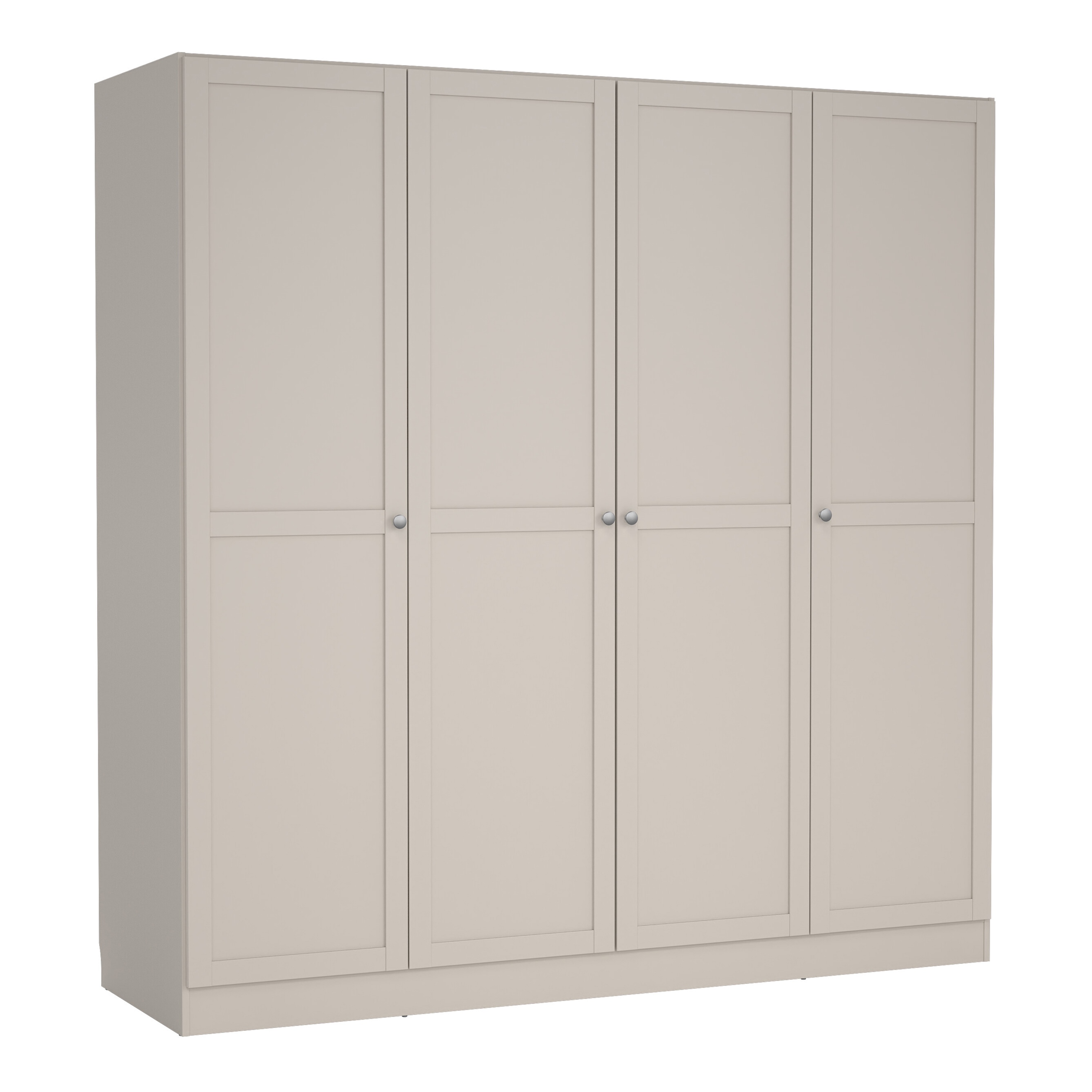 MANFRED 4 Door Wardrobe Beige - 196cm - Rosalind Collection