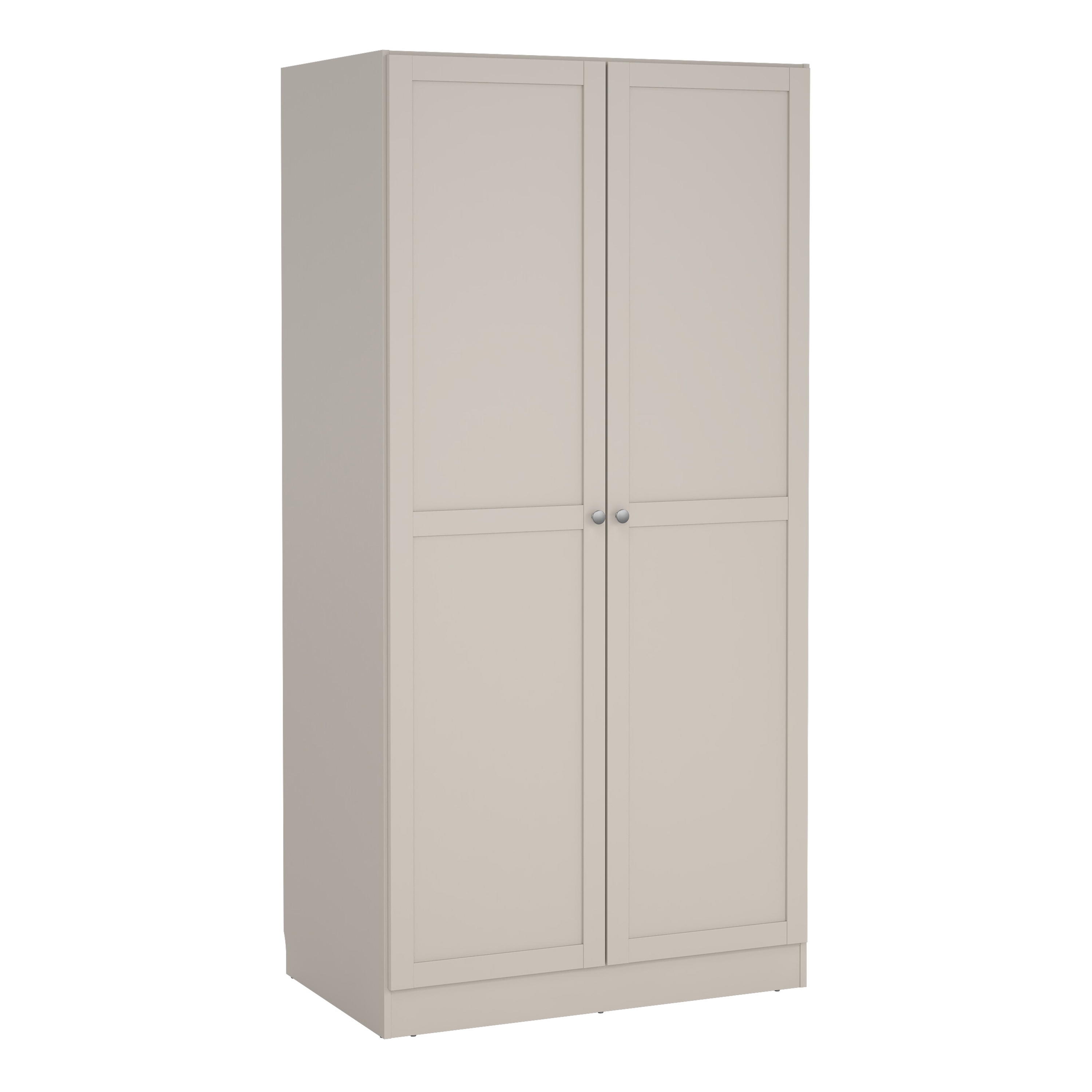 MANFRED 2 Door Wardrobe Beige - 99cm - Rosalind Collection