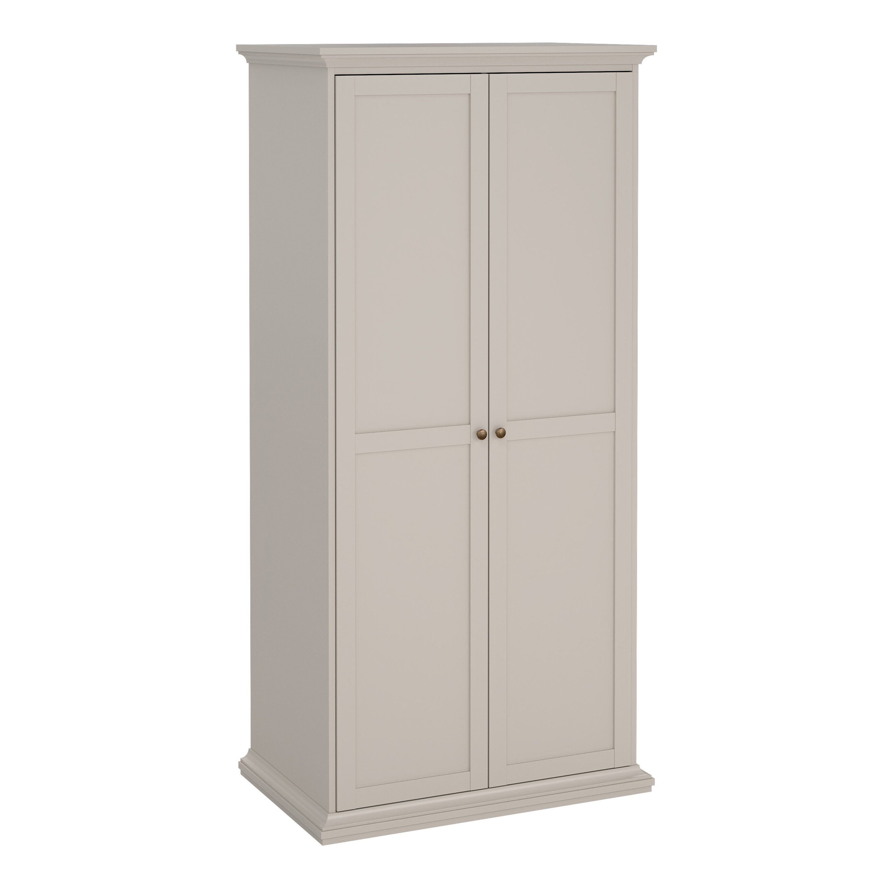 PORTHOPE 2 Door Wardrobe Beige - 96cm - Rosalind Collection