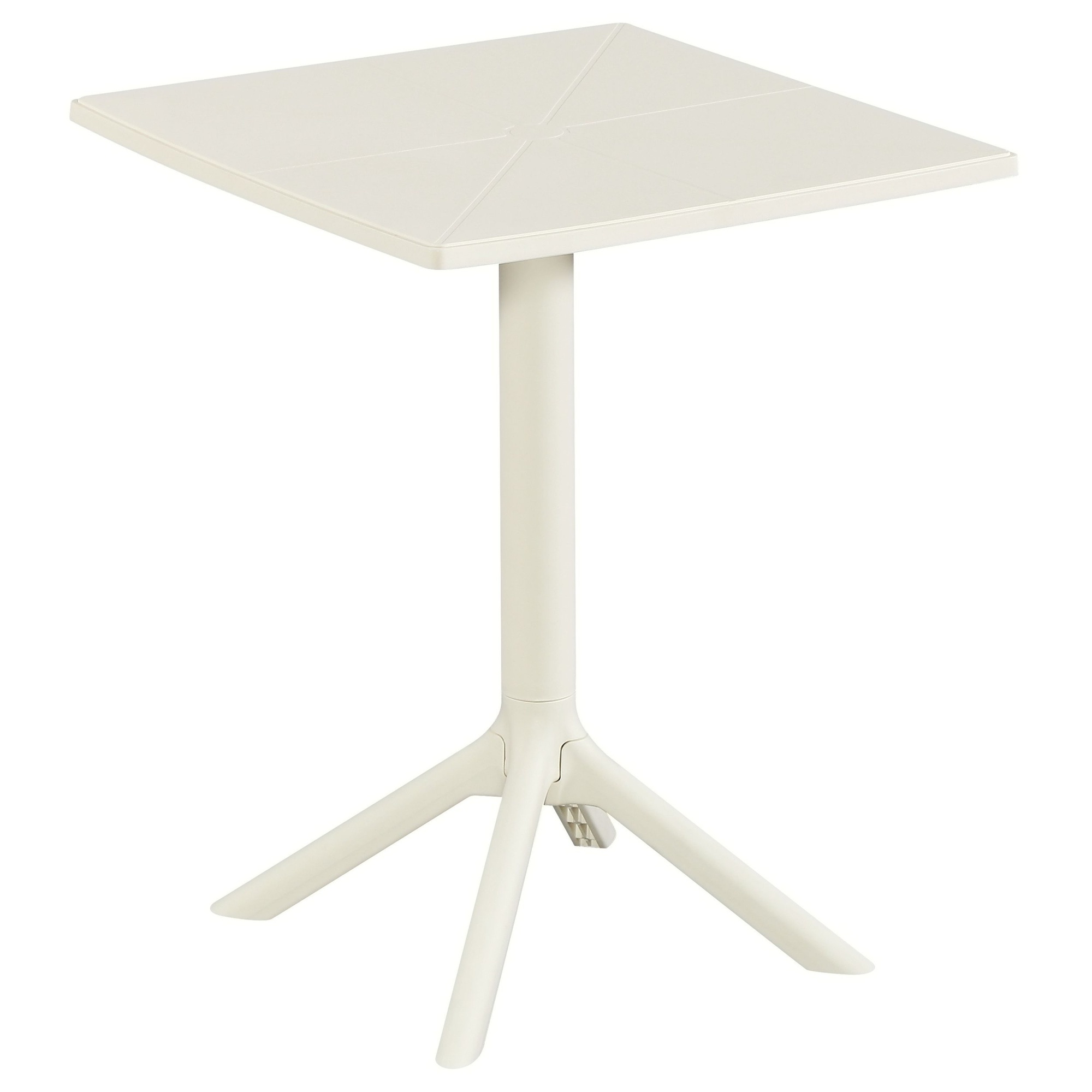 RAVINA Square Plastic Bistro Garden Table - White