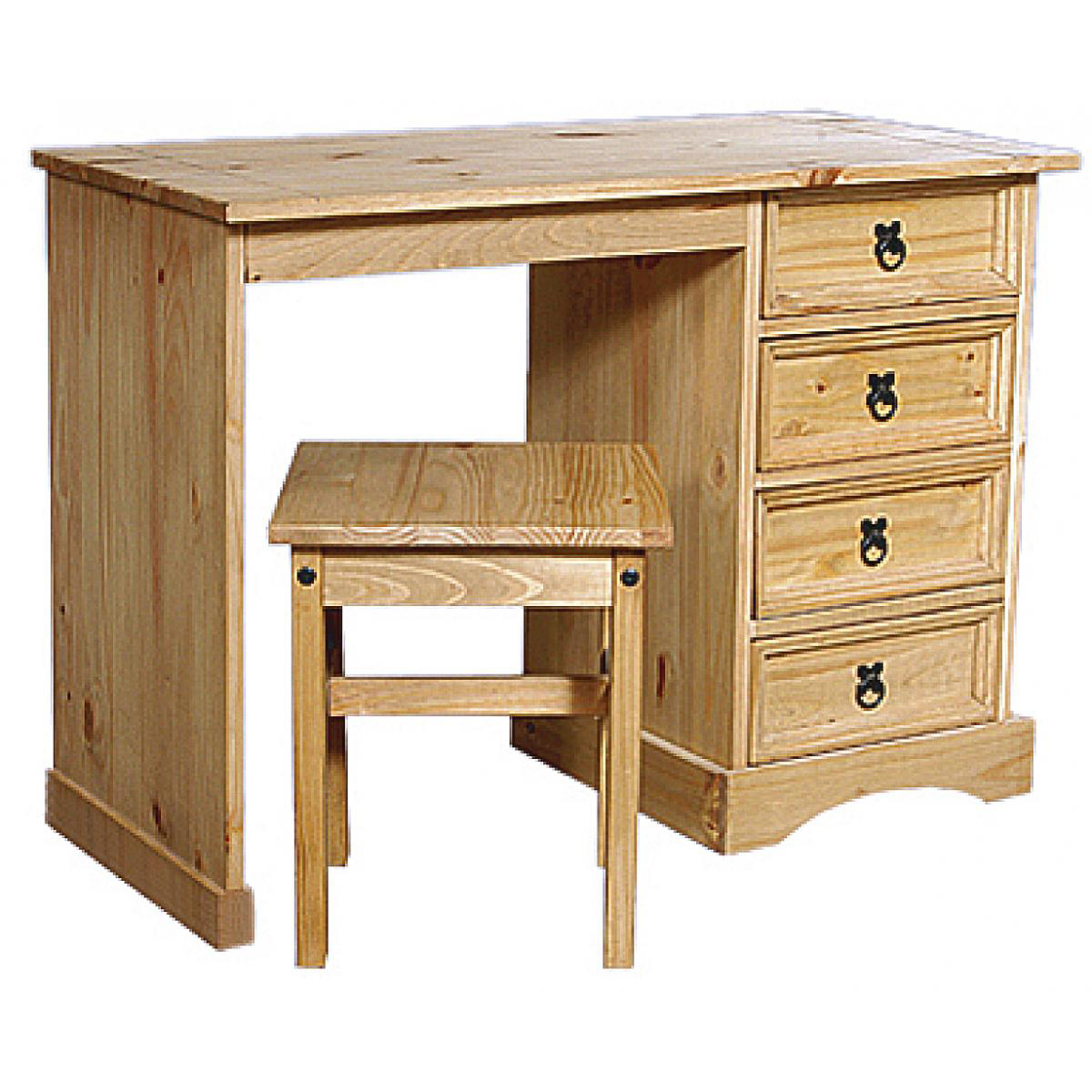 Dressing Table - WALTHAM 4 Drawer Dresser Black 48cm - Sigrid Mills
