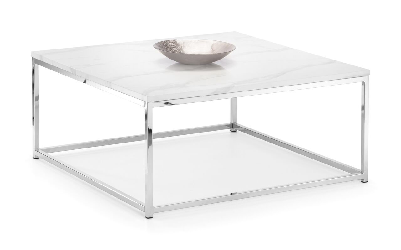 Scala Marble Top Square Coffee Table - JB Collections