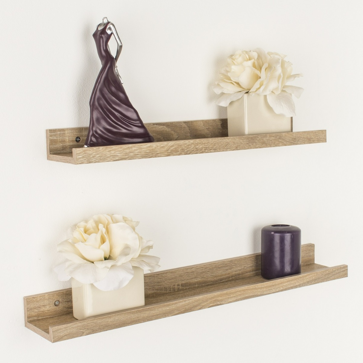 Dura Floating Display Shelf Kit - Oak - 58cm - Colton & Sawyer