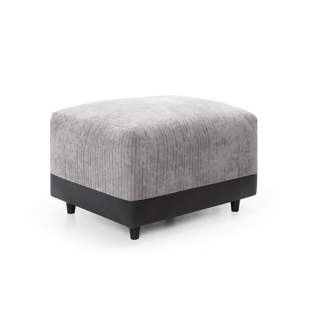 Dilan Footstool - Black - Moonlight Interiors
