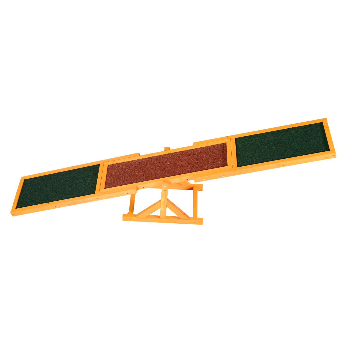 1.8m Wooden Pet Seesaw Dog Agility Equipment Activity Sport Dog Training Agility Obedience Equipment Toy Weather Resistant - Life Essentials