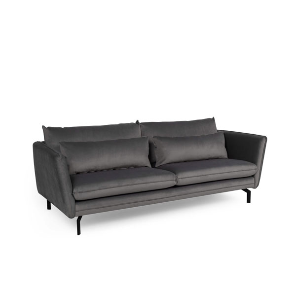 Montclair 3 Seater Fabric Sofa - Grey - Sigrid Mills