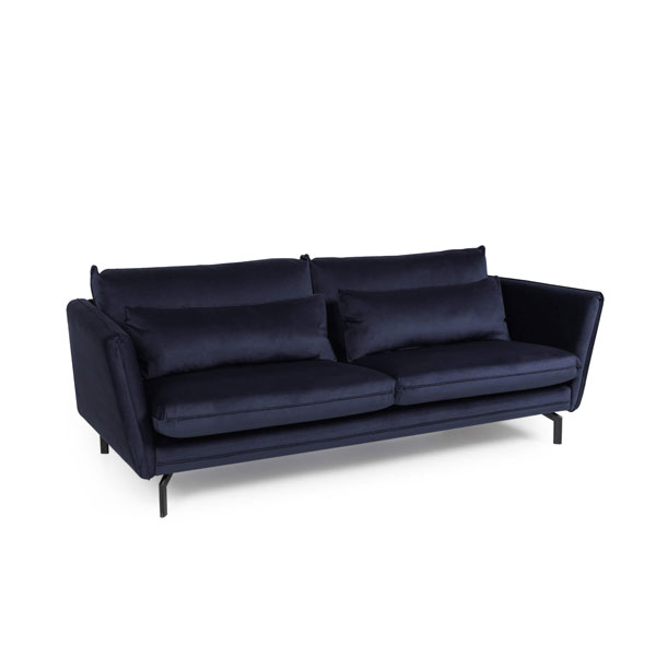 Montclair 3 Seater Fabric Sofa - Navy - Sigrid Mills