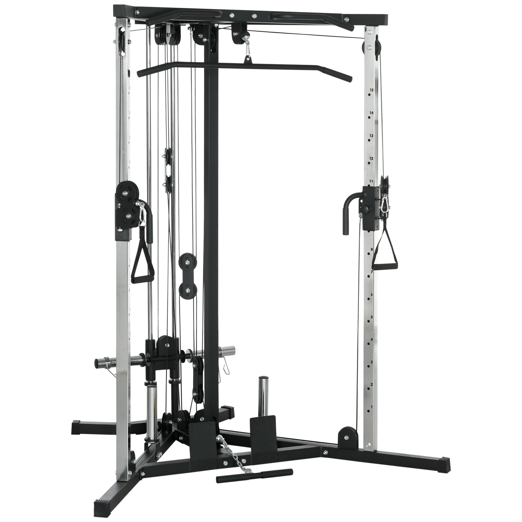 SPORTEDGE Home Gym Machine Multifunctional Gym Equipment Black - Life Essentials