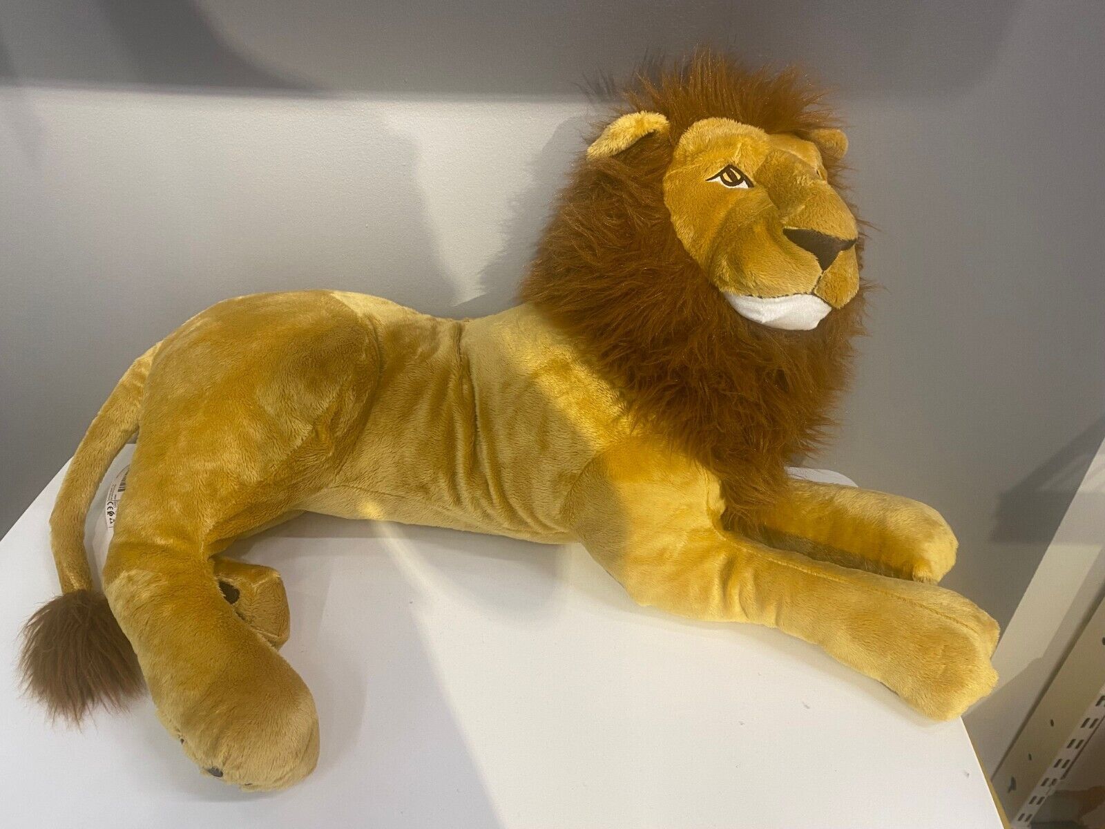 Jegrow Majestic Animal Stuffed Large Noble Lion Toy Soft Plush Brown - 70cm - Bedroom & More