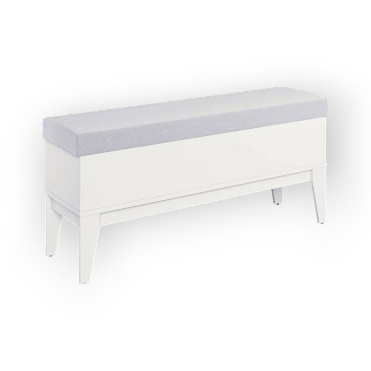 Palazzo Ottoman Bench - White - Art Nest