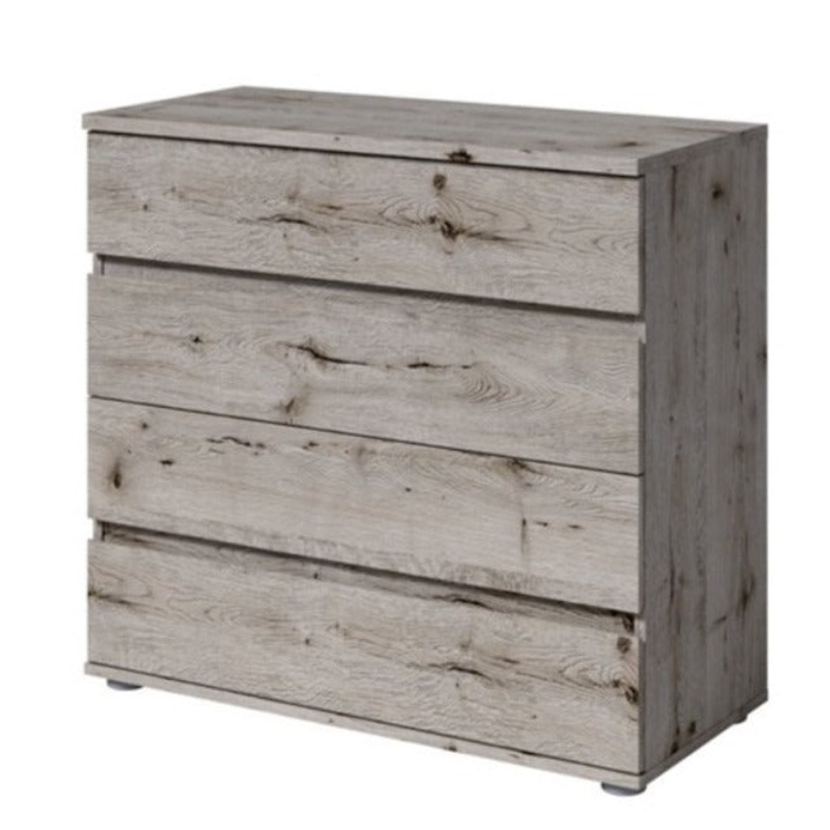 TONBRIDGE Oak Finish Chest of Drawers - Large-sized, 4 Drawers - Art Nest
