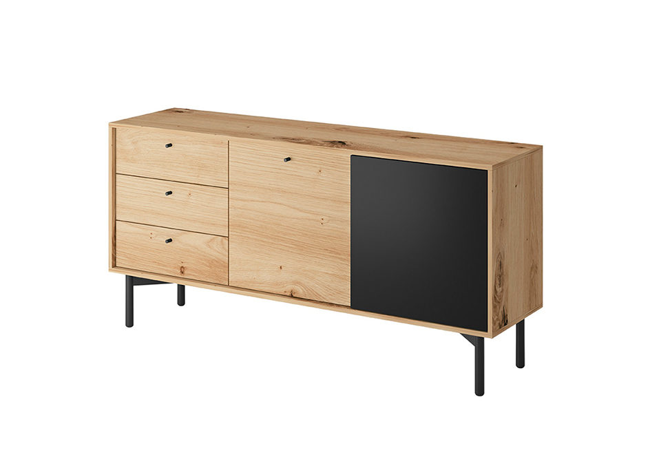 Slough Sideboard 151cm - Oak - Moonlight Interiors