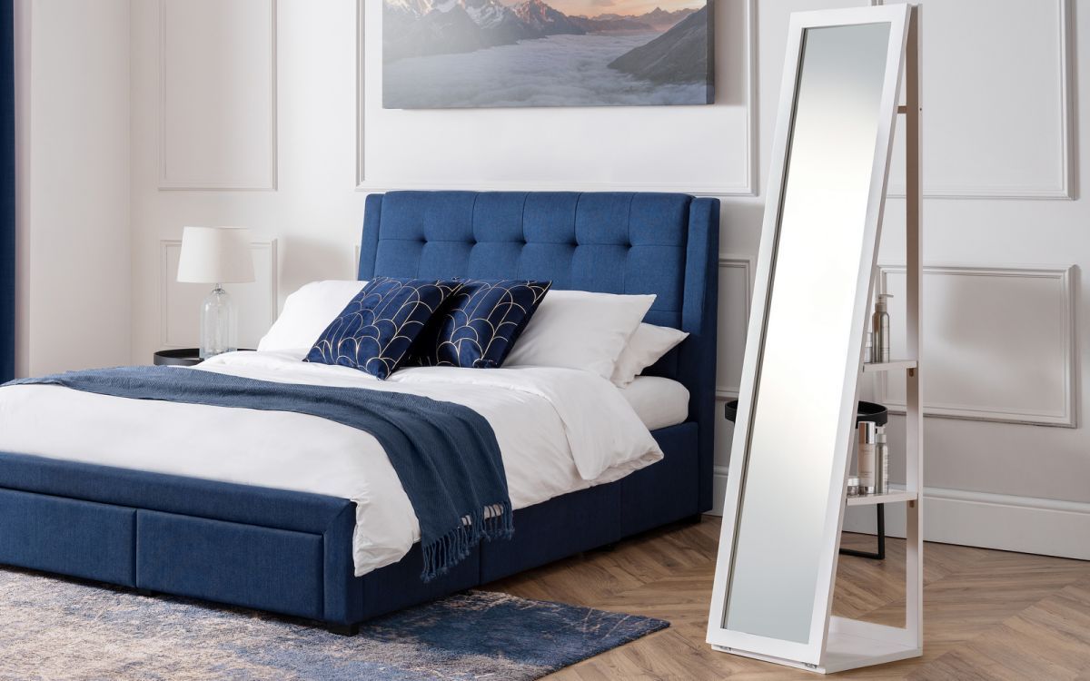 Fresco Storage Mirror - White - JB Collections