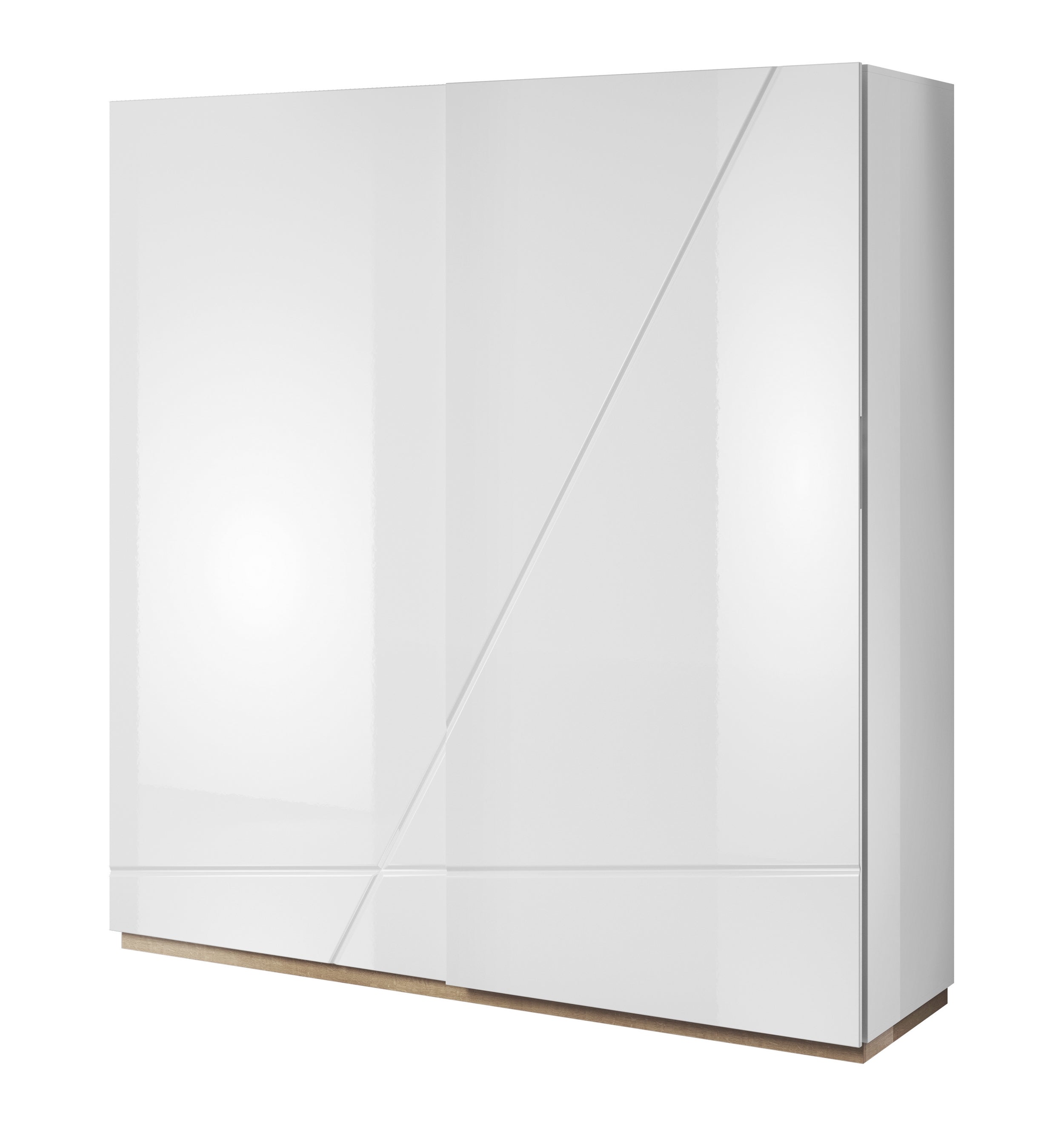 Sliding Wardrobe - FORD 2 Door Wardrobe White 200cm - Art Nest