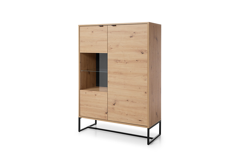 Watford Cabinet 93cm - Natural Oak - Moonlight Interiors