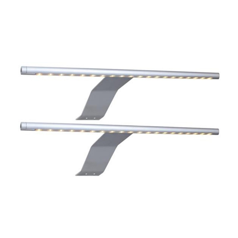 Slim light fitting for wardrobes inc GB plug - Rosalind Collection