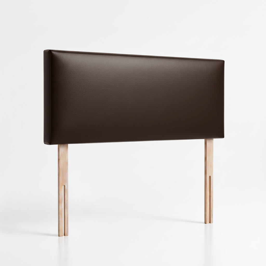 Chester PU Leather Effect Headboard Brown - King Size