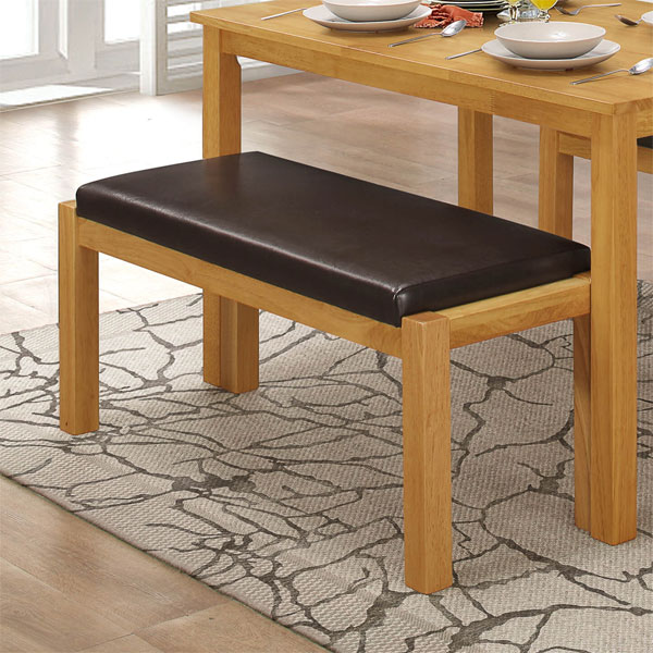 Apex Amity Straight Bench - Natural Oak - Sigrid Mills