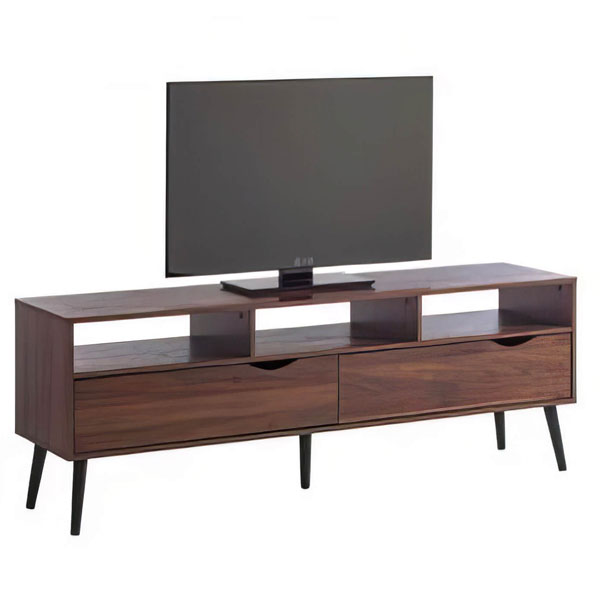 Calyx Large TV Unit - Walnut - Sigrid Mills