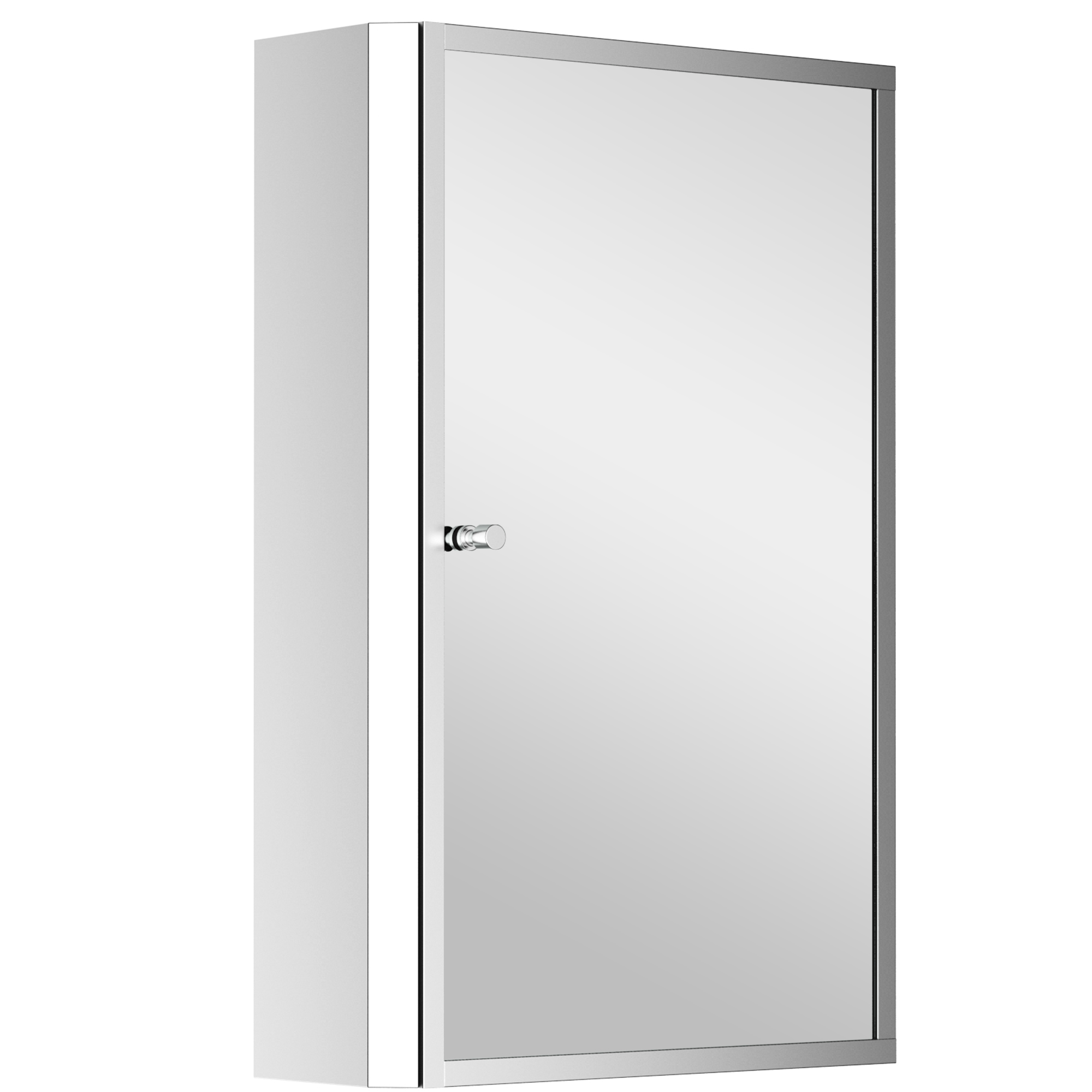 60L X 40W X 13T cm Stainless Steel Wall Mirror Cabinet-Silver - Life Essentials