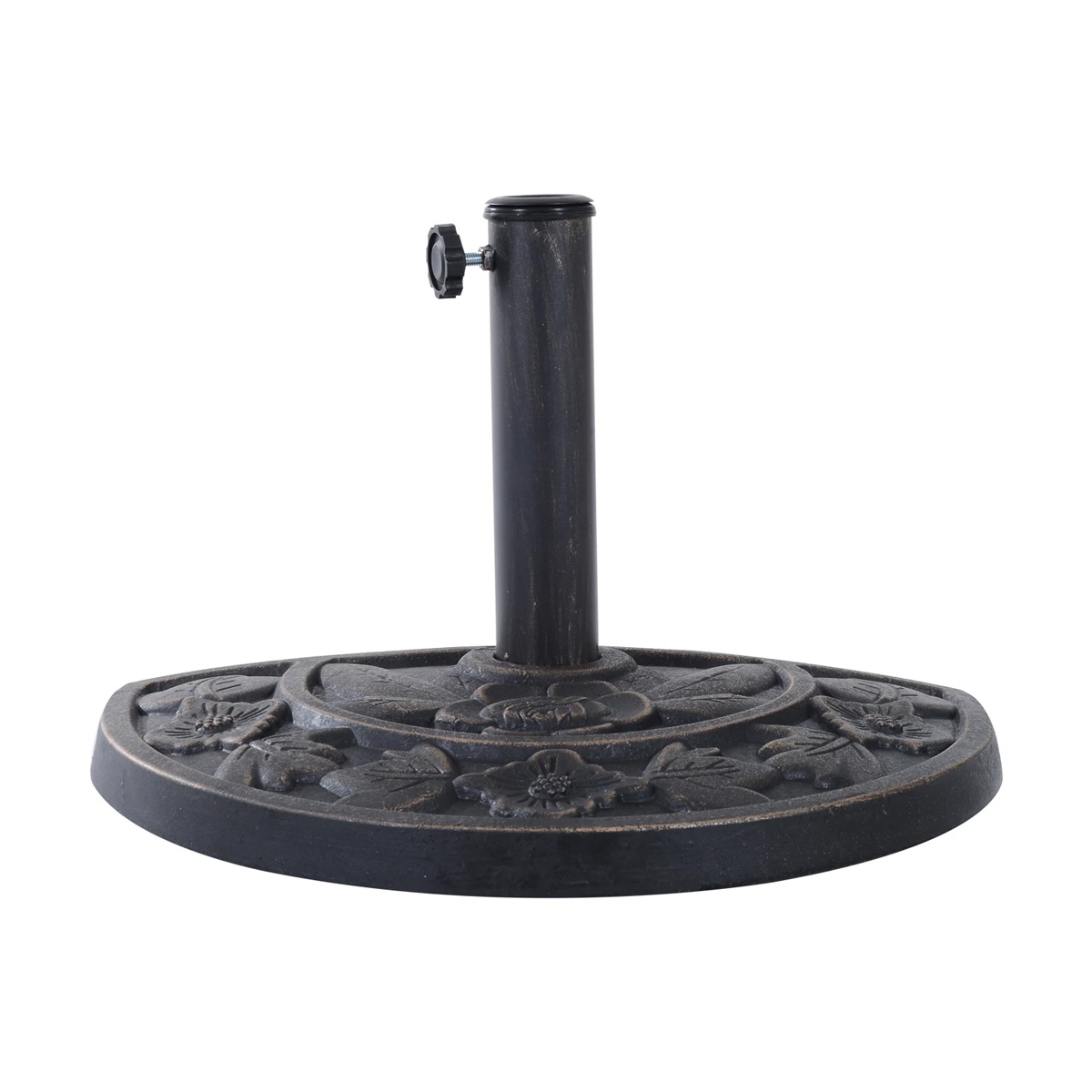 Heavy Duty Parasol Umbrella Base - Resin-Bronze Colour - The Garden Savant