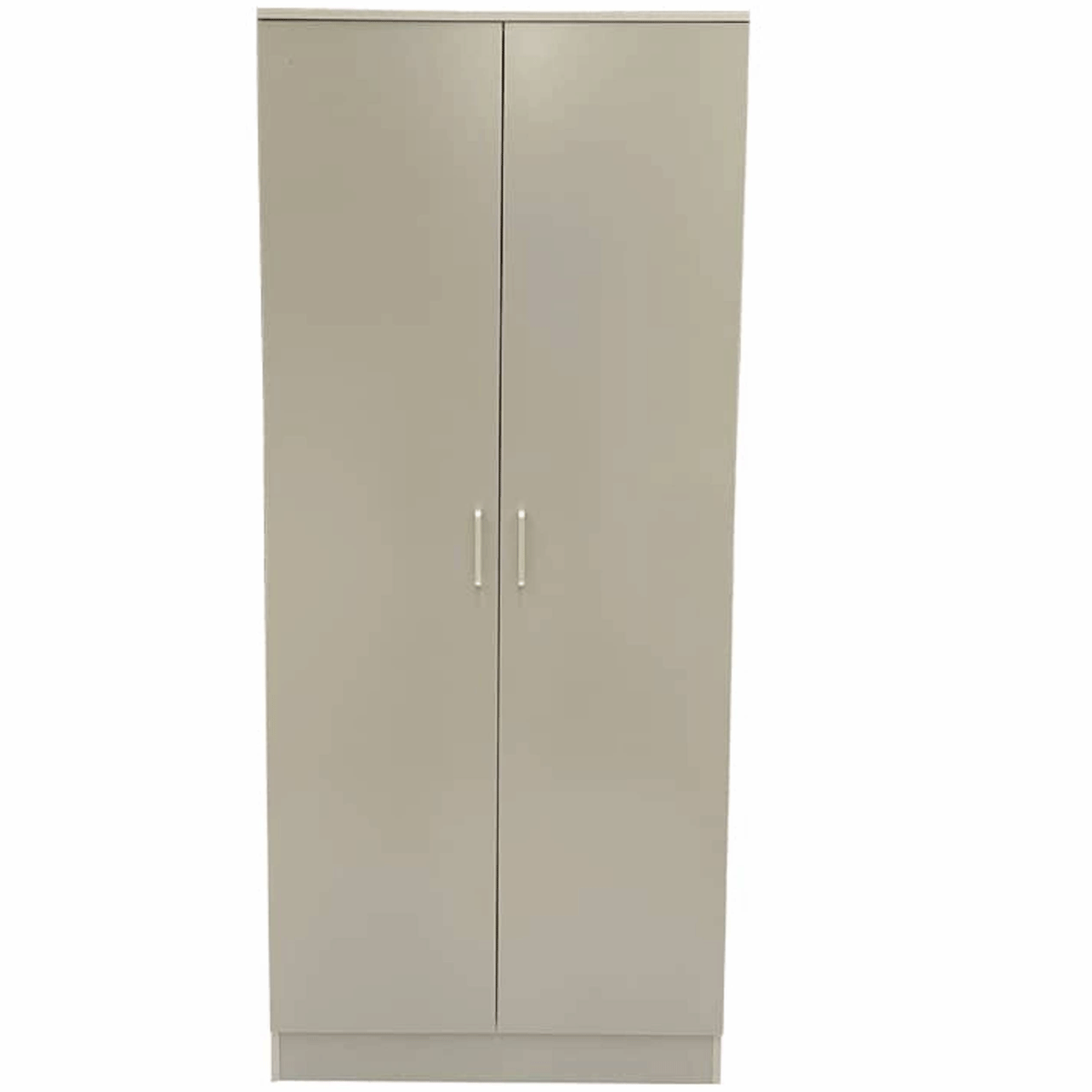 Wardrobe - SLEEK 2 Door Wardrobe Grey Finish 80cm - Wimex Distribution