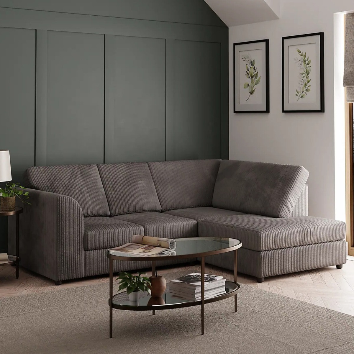 Blake Full Back Jumbo Corner Corner Sofa - Left and Right Arm - Home Done