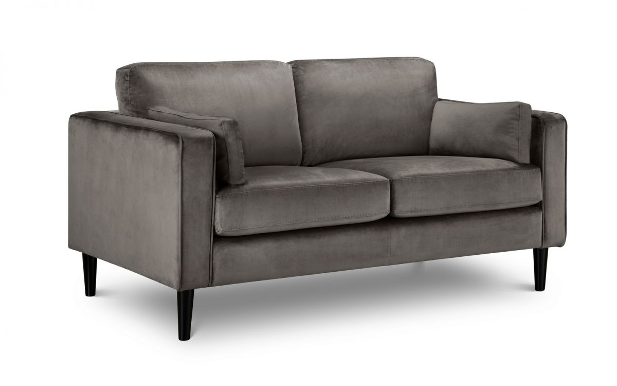 Hayward Grey Velvet 2-Seat Sofa - JB Collections