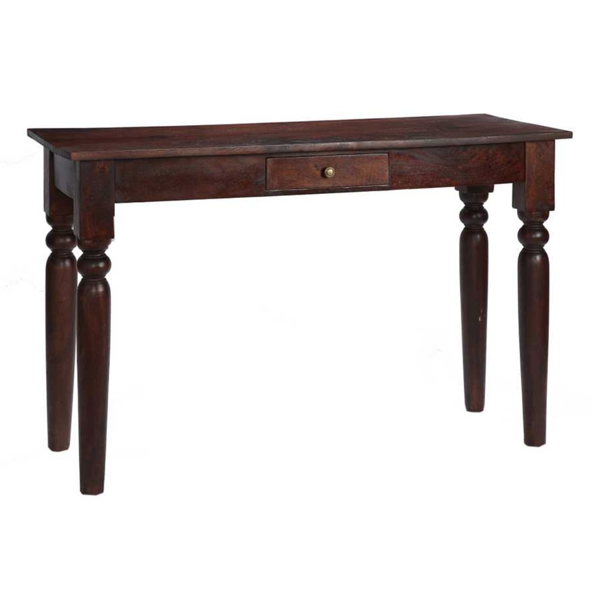 Buffham Solid Mango Wood Console Table - Dark Mahogany - Elfrida Interiors