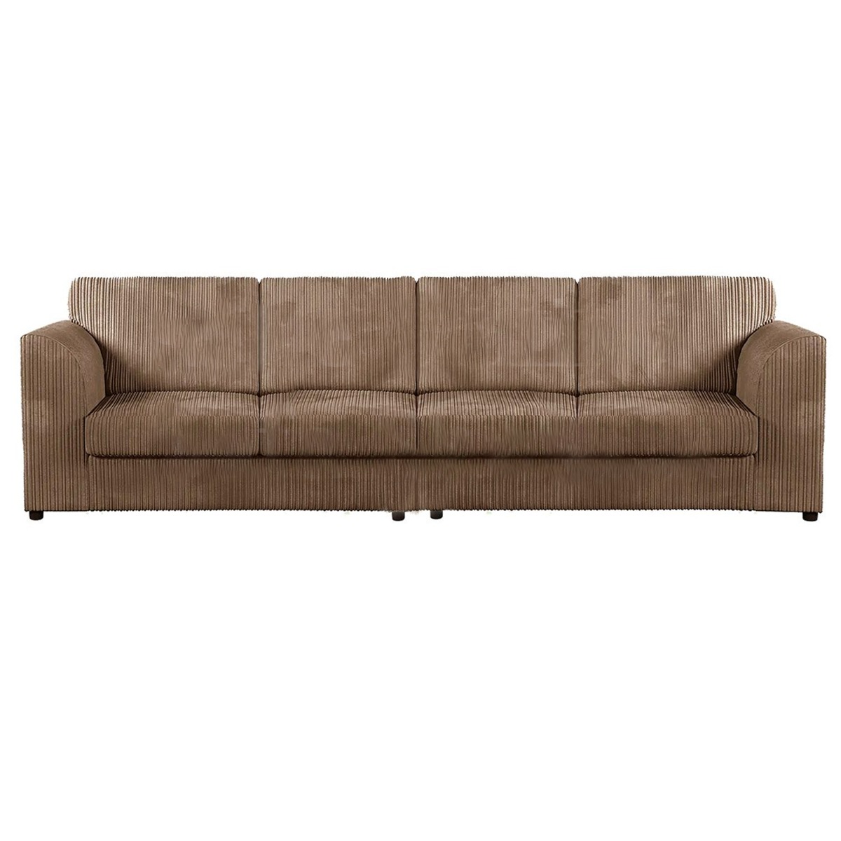 Oxford Luxury Fullback Jumbo Cord 4 Seater Sofa - Coffee and Other Colours - Home Done