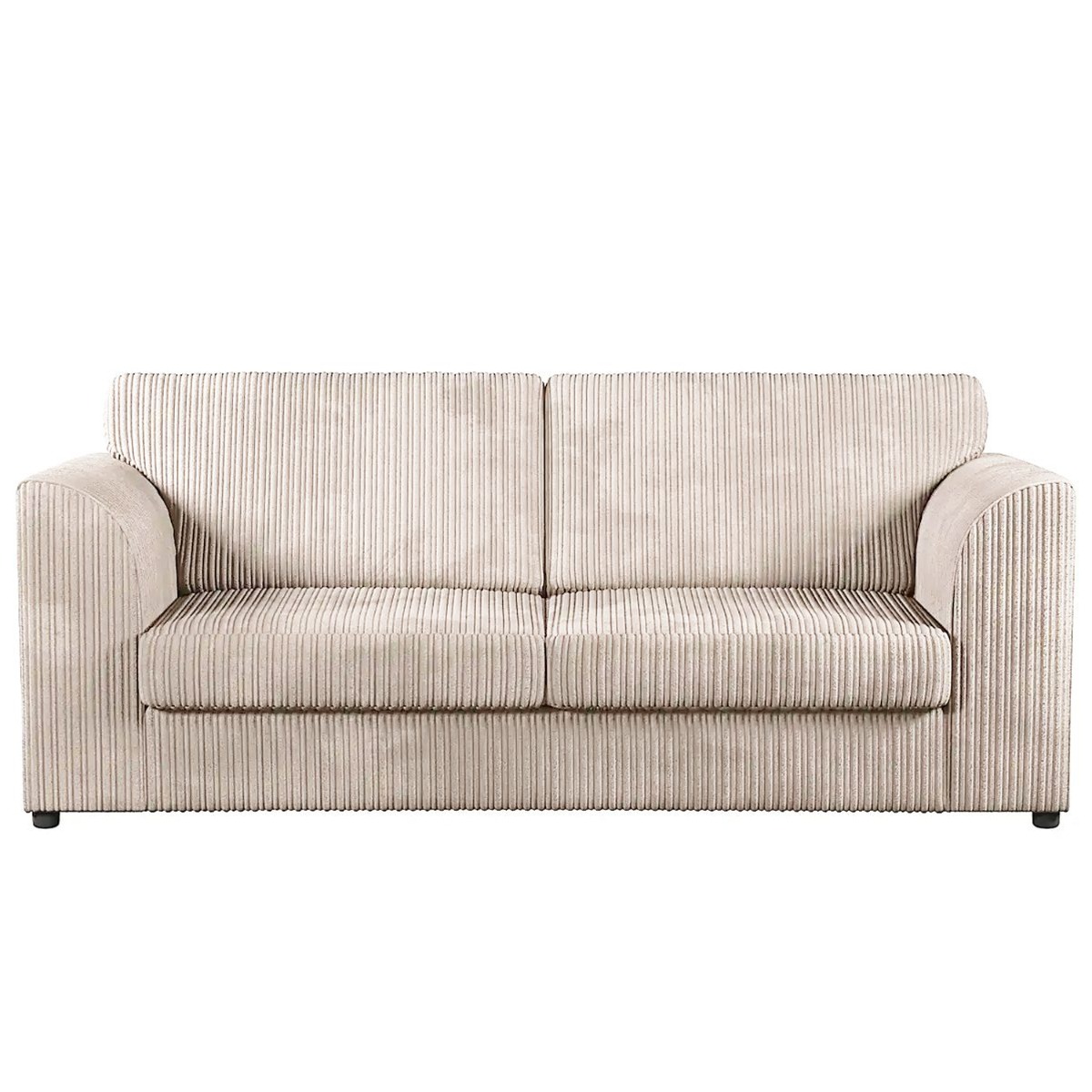 Oxford Luxury Fullback Jumbo Cord 3 Seater Sofa - Cream and Other Colours - Home Done