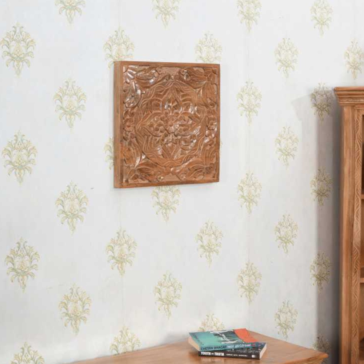 Monika Mango Wood Wall Art - Lacquered Finish - Elfrida Interiors