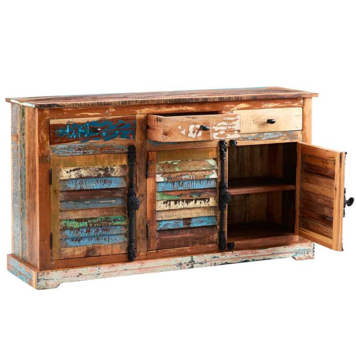 Louise Solid Wood Large Sideboard with Door and Drawer - Elfrida Interiors
