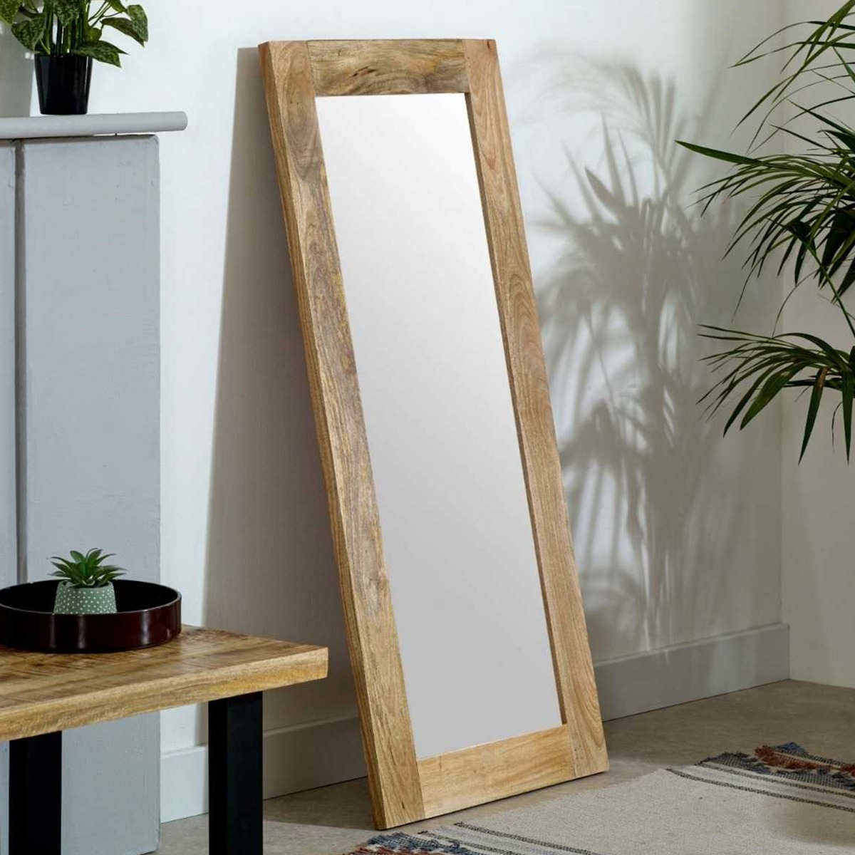 Powell Solid Wood Frame Mirror Extra Longs - Natural Wood - Elfrida Interiors