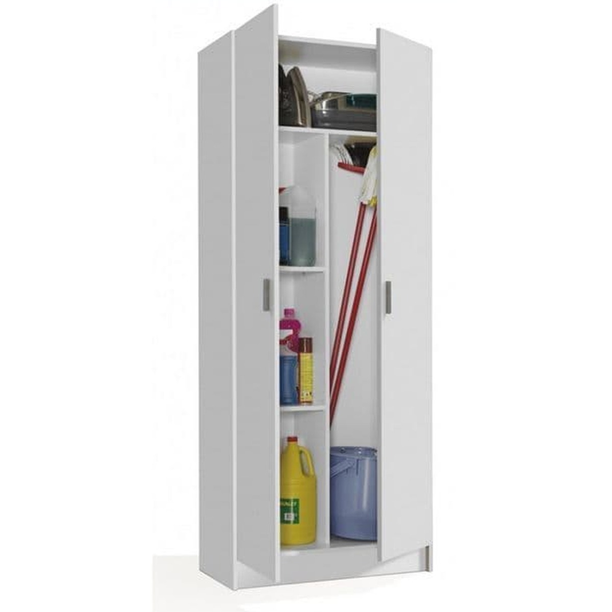 Versatile Style 2 Door Storage Cabinet - Matt White - Dalton Home