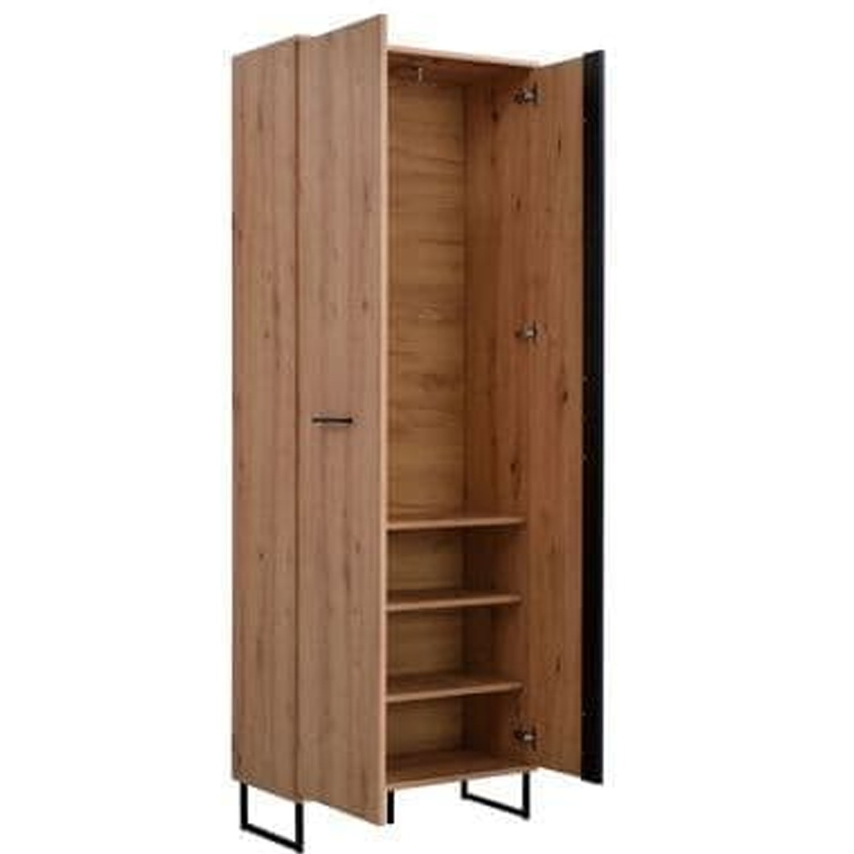 Wardrobe - SASSARI 2 Door Wardrobe Artisan Oak 70cm - Dalton Home