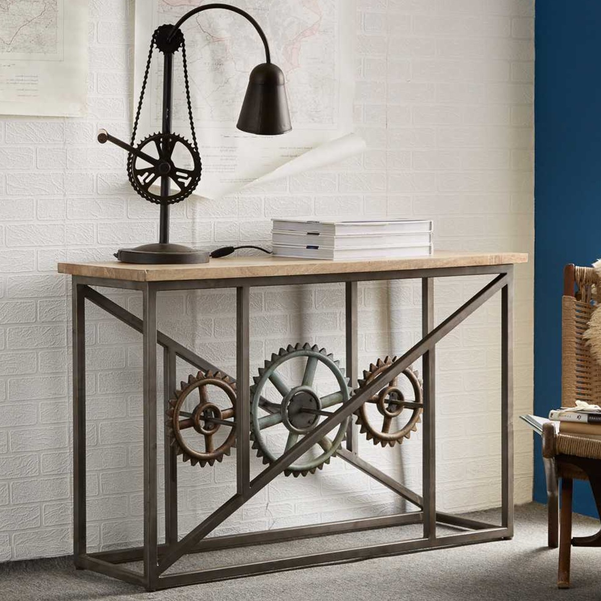 Lawson Classic Design Console Table With Wheels - Elfrida Interiors