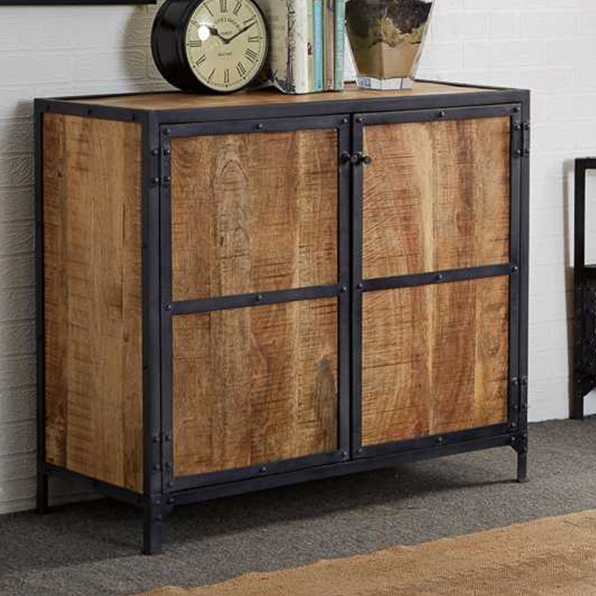 Nigel Black Metal Small Sideboard - Elfrida Interiors