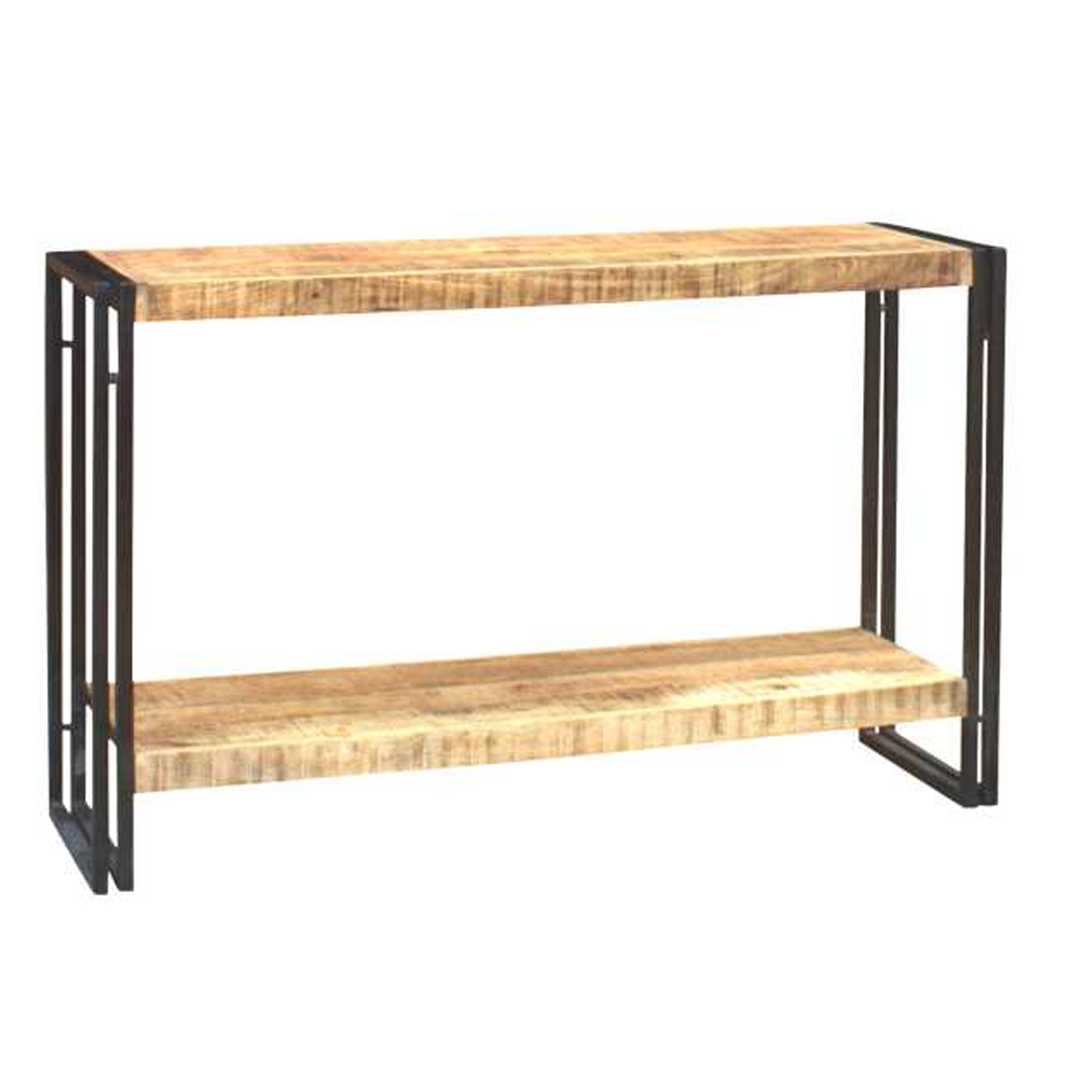 Michelle Industrial Style Console Table - Natural Hardwood - Elfrida Interiors