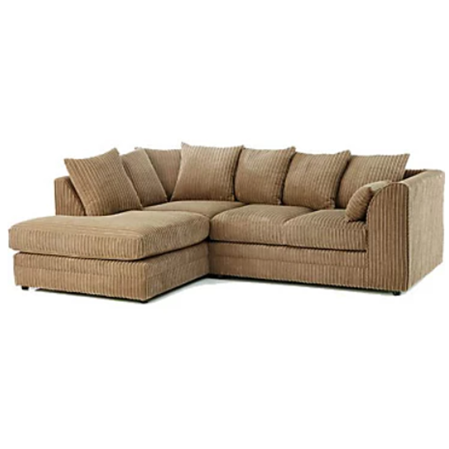 Daniel Jumbo Cord 4 Seater Corner Sofa Coffee - Left and Right Arm - Available in Other Colours - Steve and Co Mills