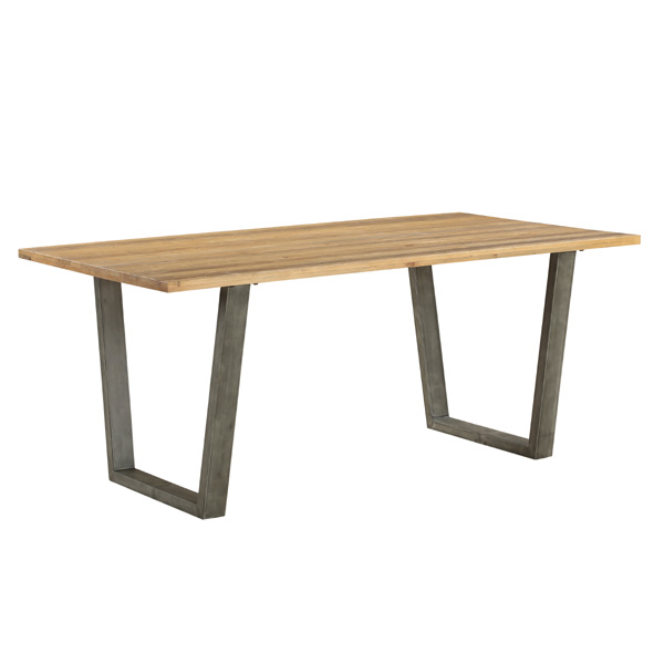 Doyle Elegance Rustic Dining Table - Natural Wood - Vantage Point